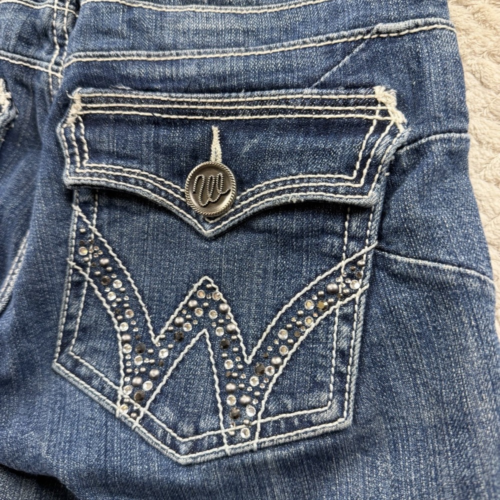 Wrangler Denim Cowgirl Jeans‎ Tall Juniors 1/2X34 (27x34) Flap Pocket Western - Picture 8 of 16